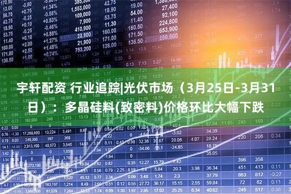 宇轩配资 行业追踪|光伏市场（3月25日-3月31日）：多晶硅料(致密料)价格环比大幅下跌