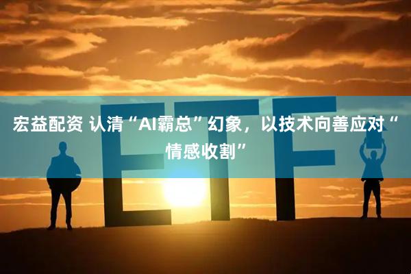 宏益配资 认清“AI霸总”幻象，以技术向善应对“情感收割”