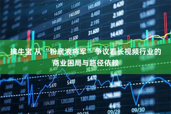 擒牛宝 从 “粉底液将军” 争议看长视频行业的商业困局与路径依赖