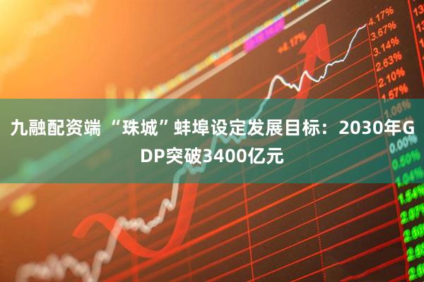 九融配资端 “珠城”蚌埠设定发展目标：2030年GDP突破3400亿元