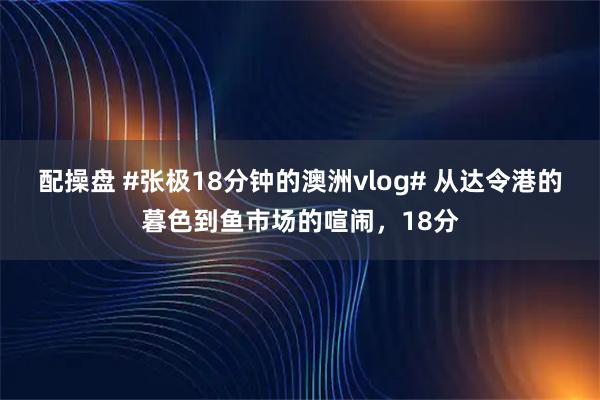 配操盘 #张极18分钟的澳洲vlog# 从达令港的暮色到鱼市场的喧闹，18分